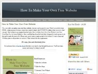 How to Make Your Own Free Website by Jason Matthews