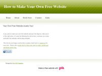 How to Make Your Own Free Website by Jason Matthews